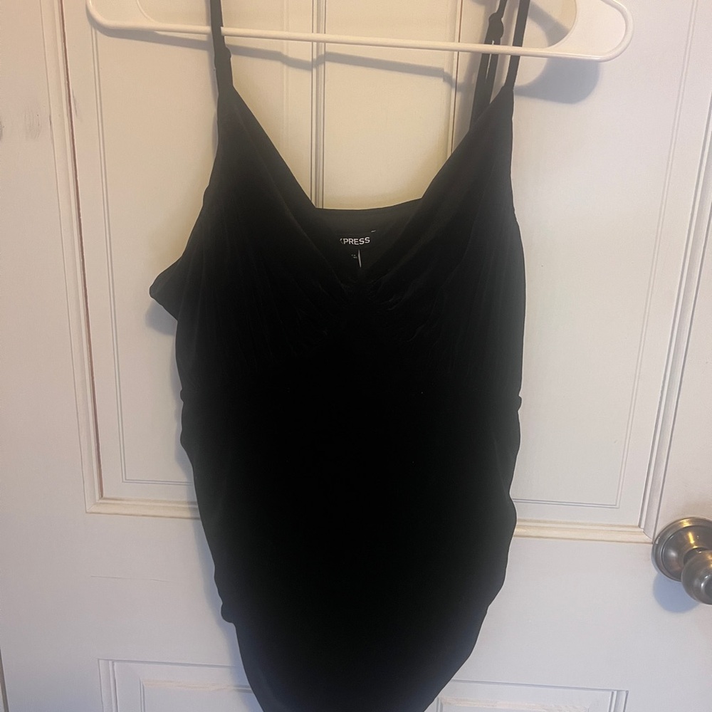 Express Women's Elegant Black Bodysuit
